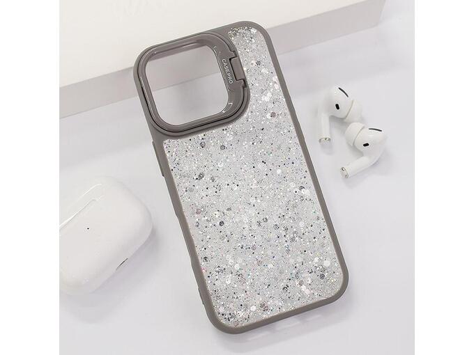 Maska Crystal Dots za iPhone 16 Pro Max siva