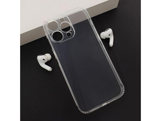 Maska Skin Silikon with pluggy za iPhone 15 Pro Max transparent