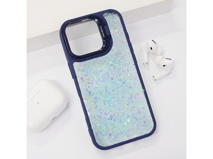 Maska Crystal Dots za iPhone 16 plava
