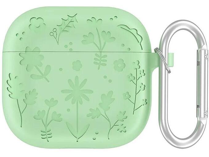 Zastitna futrola Flower za Airpods 4 svetlo zelena