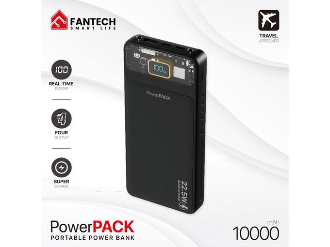 Power bank Fantech T1 10000mAh QC,PD,22.5W crni