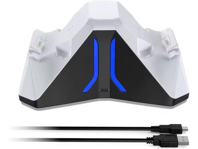 Docking station DOBE drzac sa USB punjacem za 2 PS5 kontrolera TP5-0563S crno-beli