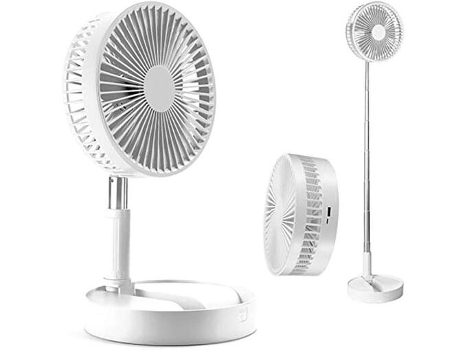 Ventilator sa podesivom visinom i daljinskim upravljacem beli
