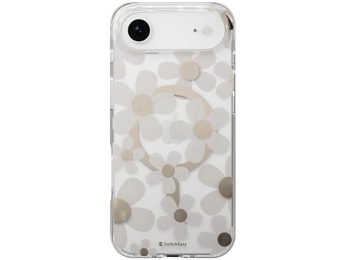 Maska za iPhone Air zlatno Mag Case SwitchEasy Fleur siva