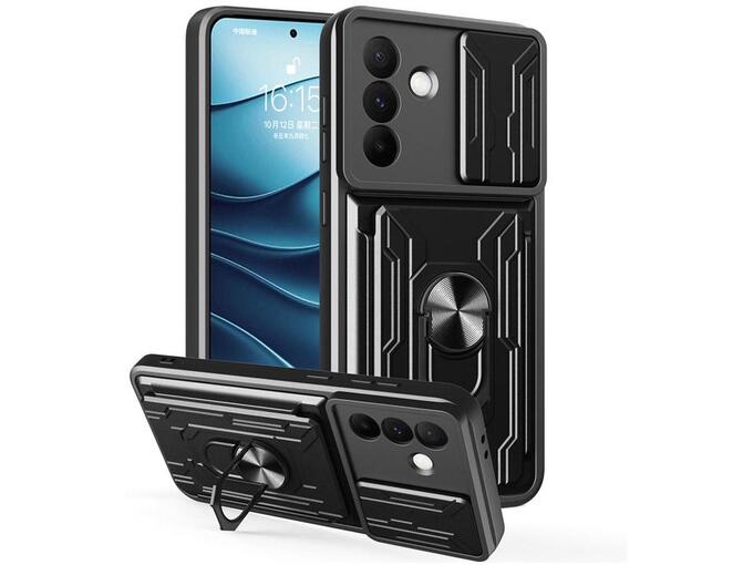 Maska za Samsung A57 5G/ A576B Titan Ring Wallet crna