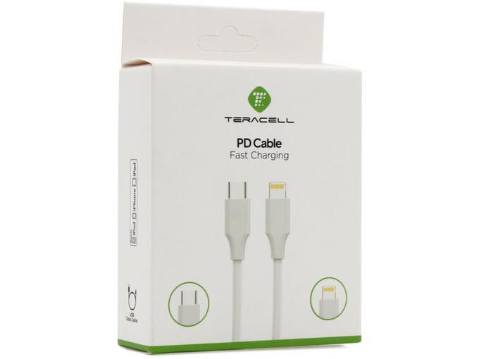 Teracell Kabl Plus USB-C na Lightning 27W 2m beli