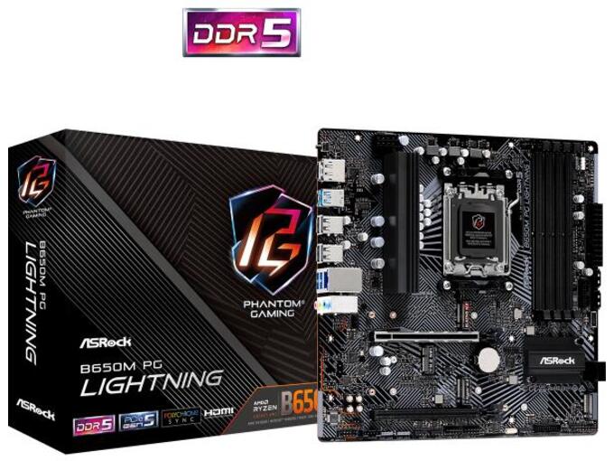 ASRock Matična ploča B650M PG Lightning AM5 mATX