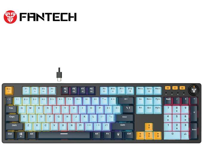 Fantech Žična Gaming tastatura MK893S Atom 107S MIZU Blue