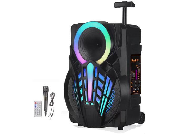 Thunder Bluetooth zvučnik karaoke set sa mikrofonom NDR-P08 crni