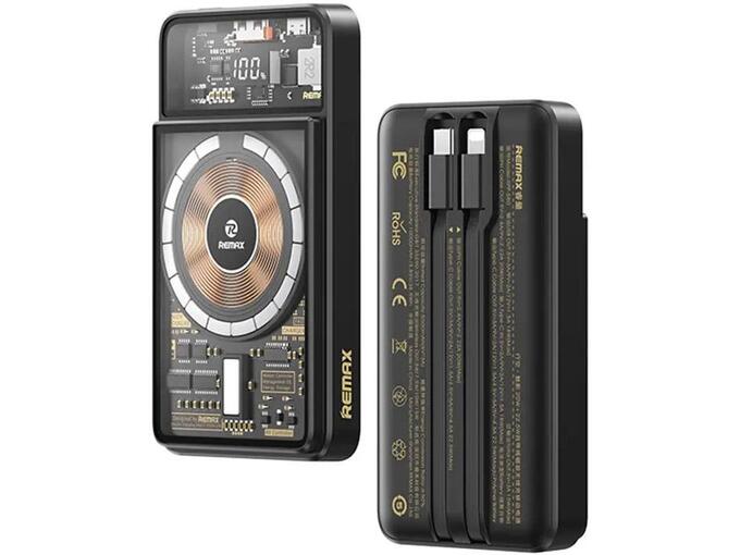 Power Bank REMAX Walking-Phantom RPP-580 Mag Charger 20W+22.5W PD+QC 10000 mAh crni