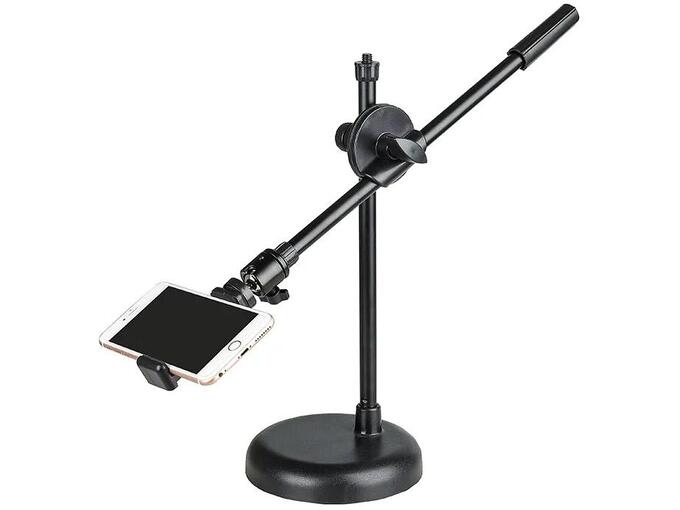 Stativ 2u1 za mobilni telefon i fotoaparat crni