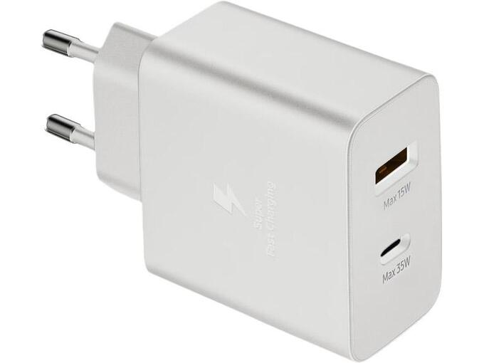 Kućni punjač Fast Charging Adapter za Samsung PD 35W sa kablom Type-C na Type-C beli