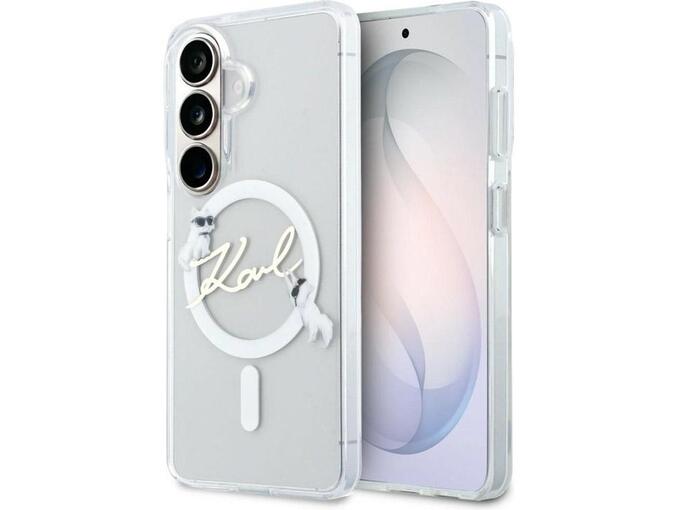 Maska Karl Lagerfeld IML KC Script MagSafe za Samsung S26/ S941B transparent