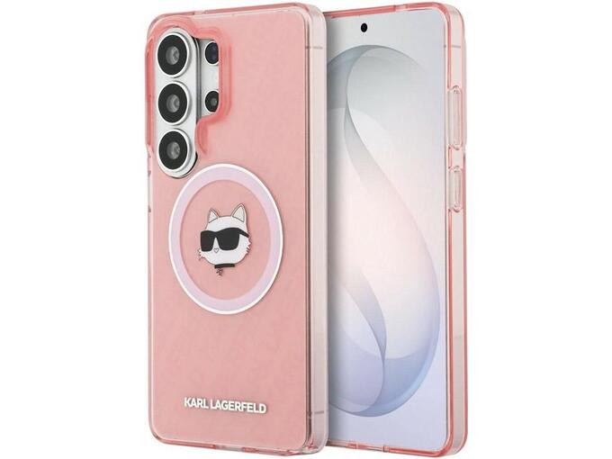 Maska Karl Lagerfeld IML Repeated Choupette MagSafe za Samsung S26 Ultra/ S948B roze