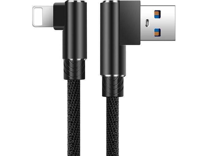 Kabel USB na Lightning Elbow crni 1m