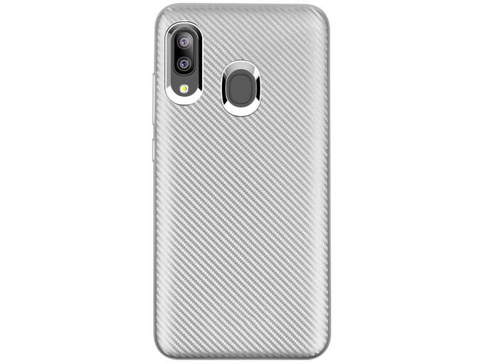 Maska za telefon Samsung A20 A205F A30 A305F Carbon fiber