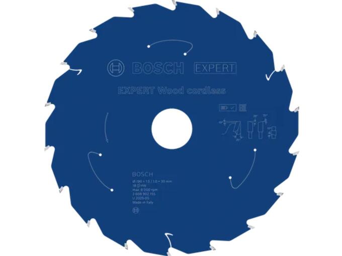 Bosch List kružne testere Expert Wood za drvo 190mm 18T