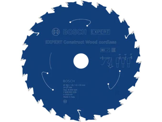 Bosch List kružne testere Expert Construct Wood aku 160mm 24T