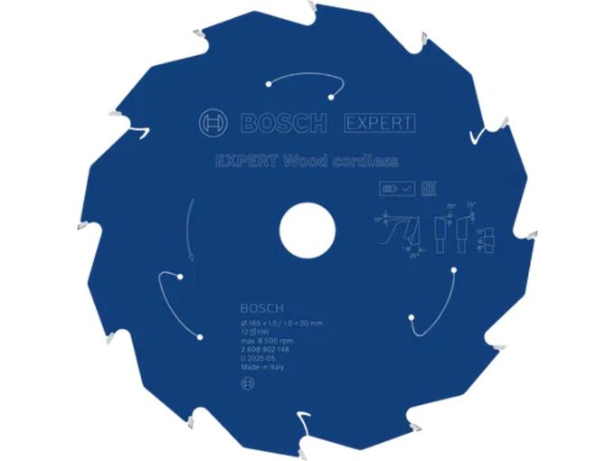 Bosch List kružne testere Expert Wood za drvo 165mm 12T
