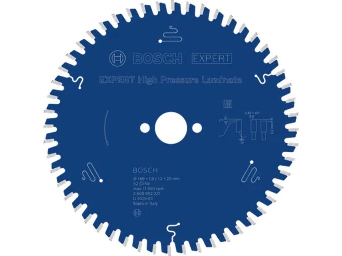 Bosch List kružne testere Expert za HPL 160mm 52T