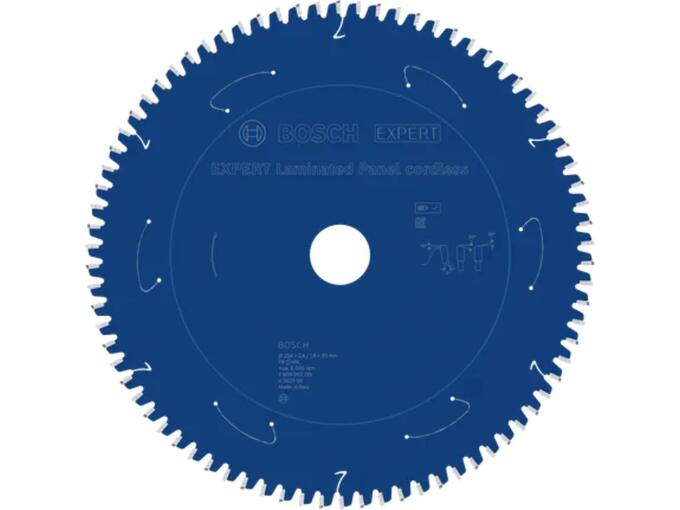 Bosch List kružne testere Expert za laminirane panele 254mm 78T