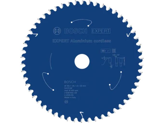 Bosch List kružne testere Expert Aluminium cordless 165mm 54T