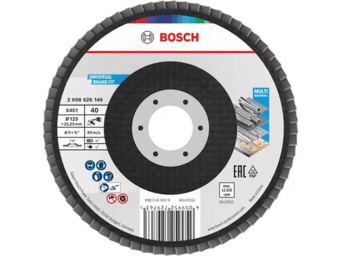 Bosch Brusni disk X451 125mm P40