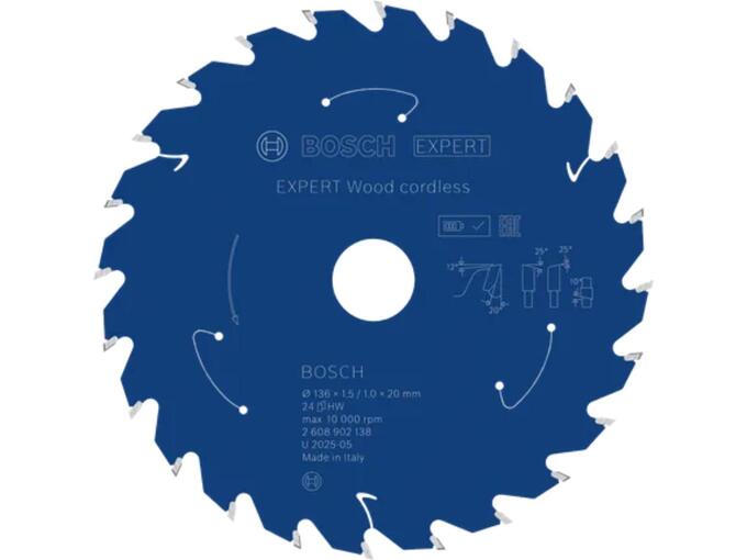 Bosch List kružne testere Expert Wood za drvo 136mm 24T