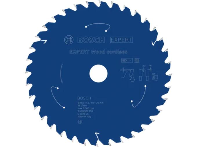 Bosch List kružne testere Expert za drvo 165mm 36T
