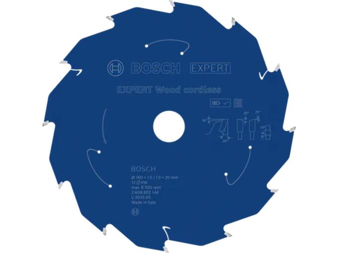 Bosch List kružne testere Expert Wood Cordless za drvo 160mm 12T
