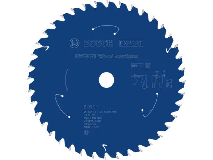 Bosch List kružne testere Expert Wood Cordless za drvo 165mm 40T