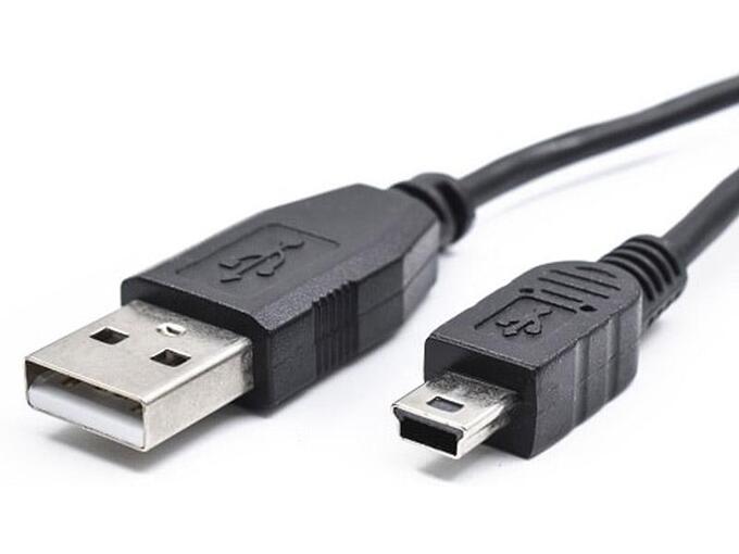 Kabl USB na Mini USB coper 0,8m crni