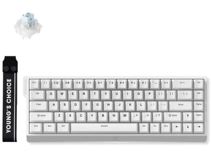 Mchose Žična Gaming tastatura Ace 68 Ice Blue Magnetic Switch
