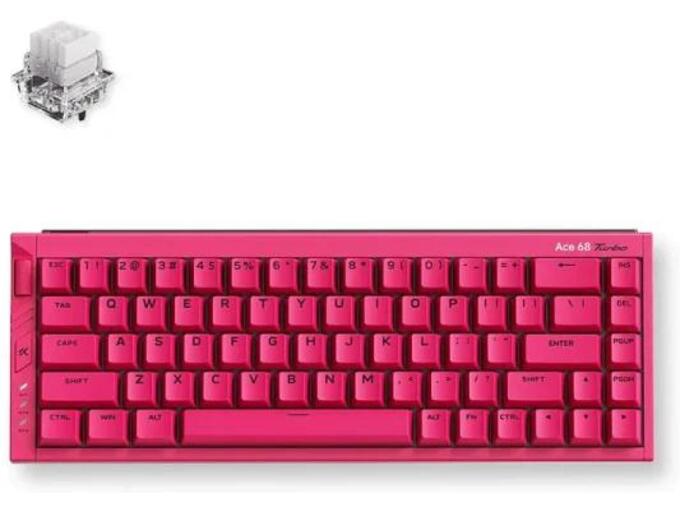 MCHOSE Žična Gaming tastatura Ace 68 Turbo Berry Red/Mount Tai Magnetic switch GT