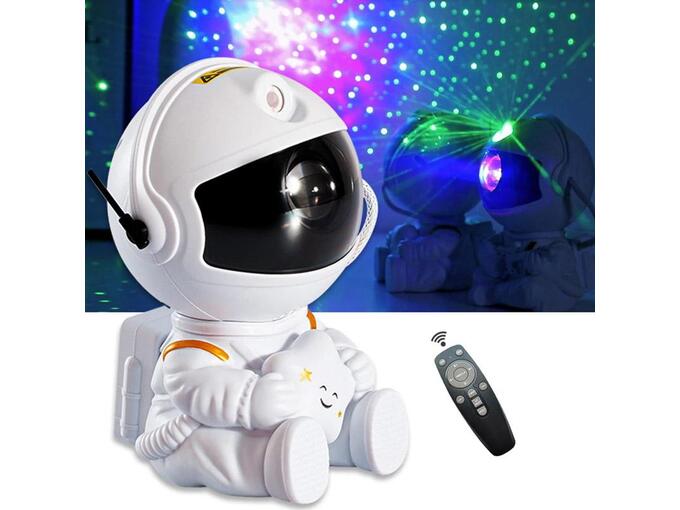 Astronaut projektor lampa F3 bela