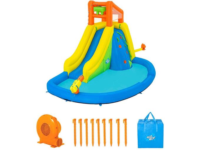 BESTWAY H2OGO! Mega vodeni park (tobogan + bazen) sa kompresorom, 435x286x267 cm, Water Mountain