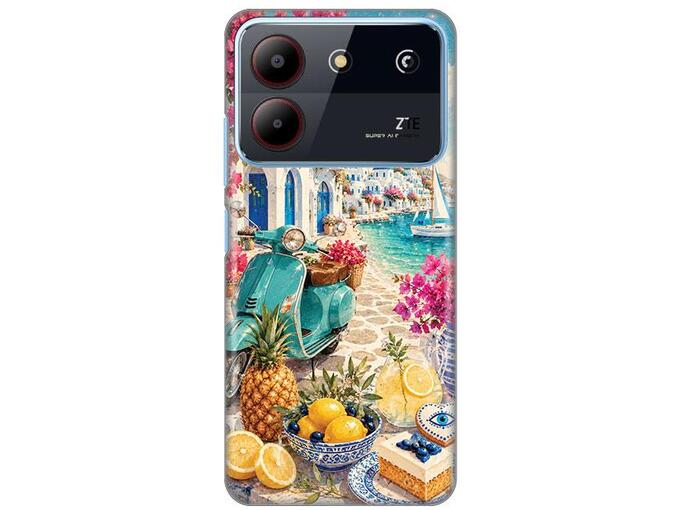 Maska za telefon ZTE Blade A54 Silikonska Print Skin