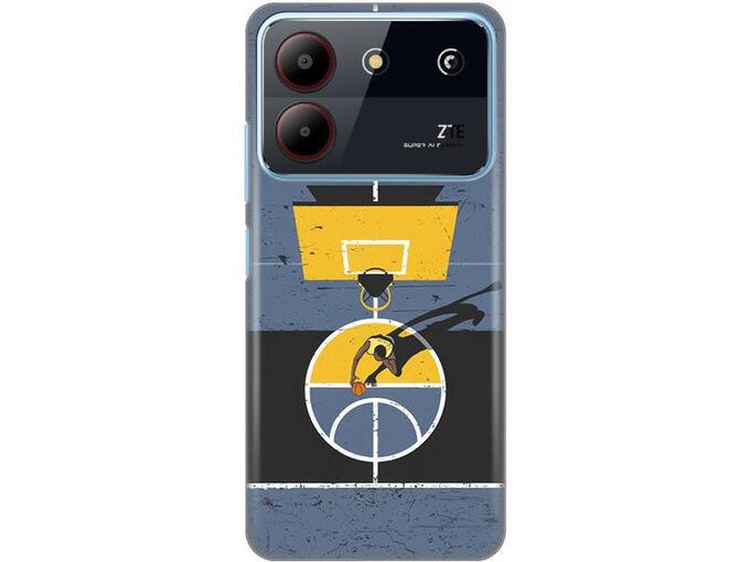 Maska za telefon ZTE Blade A54 Court Silikonska Print Skin