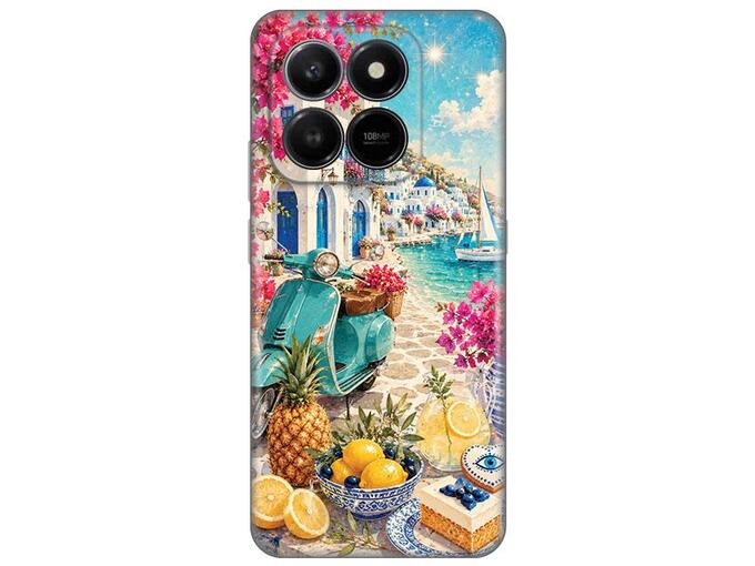 Maska za telefon Honor X7d 4G Summer in Greece Silikonska Print Skin