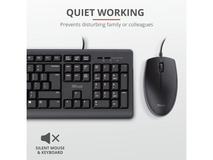 Trust Tastatura i miš set Primo USB