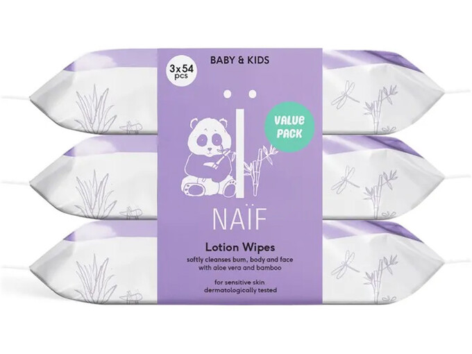 Naif Vlažne maramice za bebe sa losionom Care 3kom P088-3-O