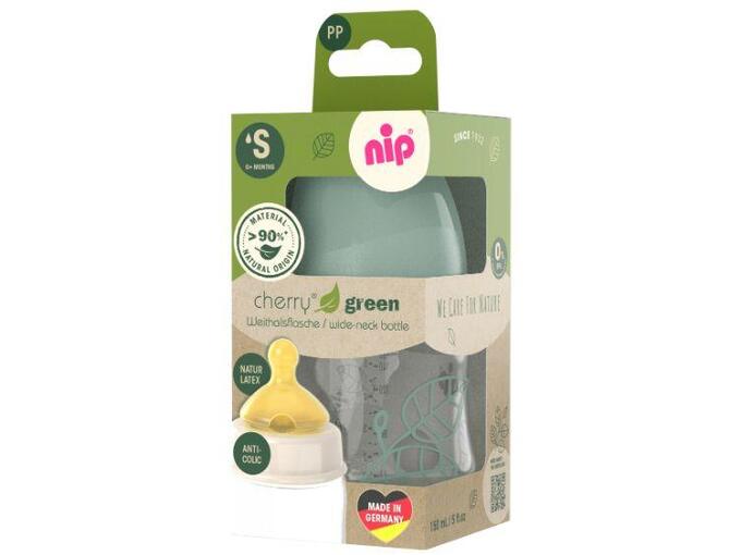 Nip Flašica Green, 120ml, 0m+, PP, S protok, Zelena
