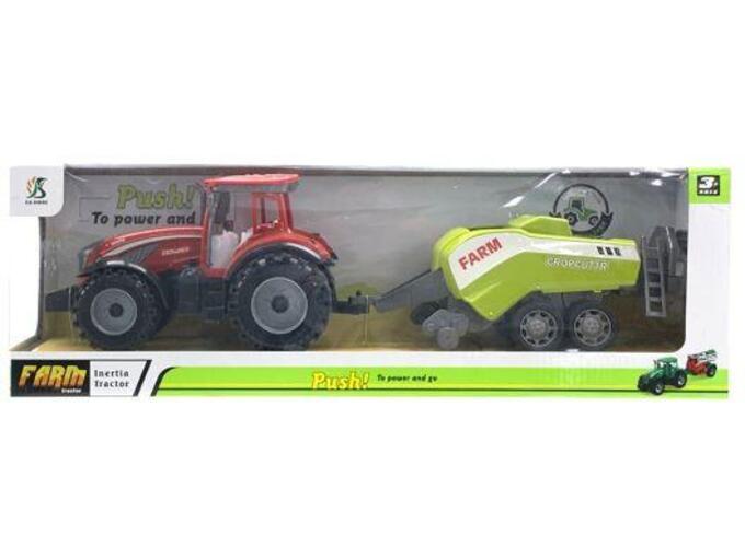 HK Mini traktor sa prikolicom 46,5x11,5x15cm A101574
