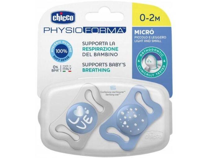 Chicco laža za devojčice Micro silikon 0-2 meseca Plava - A075992